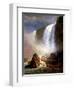 The Niagara Falls-Albert Bierstadt-Framed Giclee Print