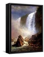 The Niagara Falls-Albert Bierstadt-Framed Stretched Canvas