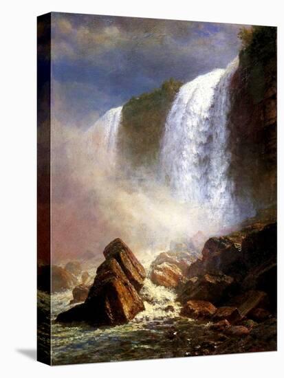 The Niagara Falls-Albert Bierstadt-Stretched Canvas