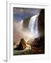 The Niagara Falls-Albert Bierstadt-Framed Giclee Print