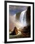 The Niagara Falls-Albert Bierstadt-Framed Giclee Print