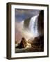 The Niagara Falls-Albert Bierstadt-Framed Giclee Print