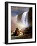 The Niagara Falls-Albert Bierstadt-Framed Giclee Print