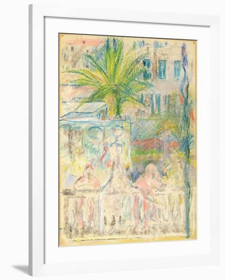 The Nice Carnival, 1889 (Pastel on Paper)-Berthe Morisot-Framed Giclee Print
