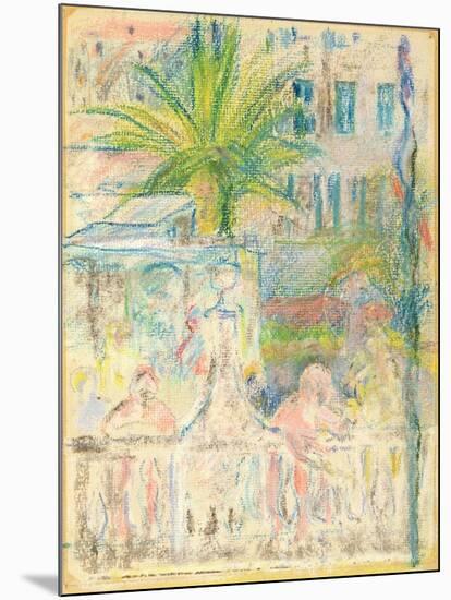 The Nice Carnival, 1889 (Pastel on Paper)-Berthe Morisot-Mounted Giclee Print