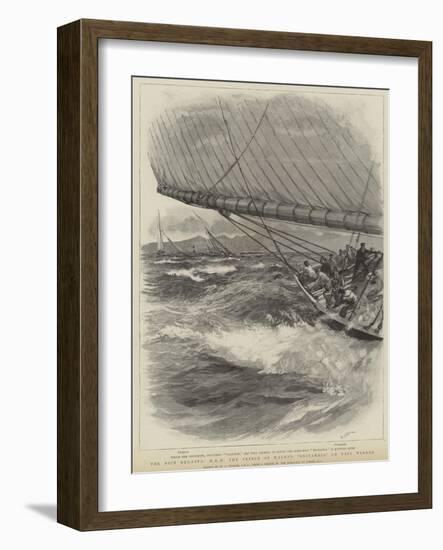 The Nice Regatta, Hrh the Prince of Wales's Britannia and Easy Winner-William Lionel Wyllie-Framed Giclee Print