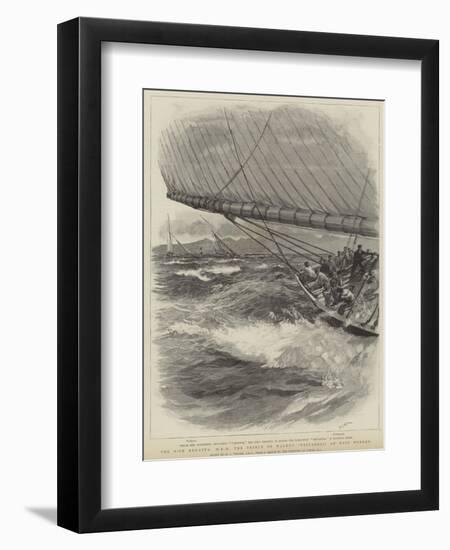 The Nice Regatta, Hrh the Prince of Wales's Britannia and Easy Winner-William Lionel Wyllie-Framed Premium Giclee Print