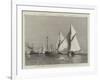 The Nice Regatta, the Yachts Rounding the Judge's Ship for the First Time-null-Framed Giclee Print