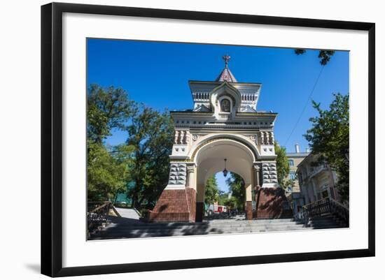 The Nicholas Triumphal Gates, Vladivostok, Russia, Eurasia-Michael Runkel-Framed Photographic Print