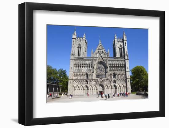 The Nidaros Cathedral, Trondheim, Sor-Trondelag, Norway, Scandinavia, Europe-Doug Pearson-Framed Photographic Print