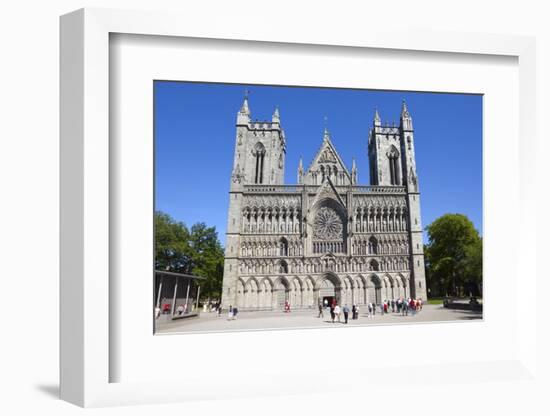 The Nidaros Cathedral, Trondheim, Sor-Trondelag, Norway, Scandinavia, Europe-Doug Pearson-Framed Photographic Print