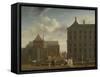 The Nieuwe Kerk and the Town Hall on the Dam in Amsterdam, C.1780-90-Isaak Ouwater-Framed Stretched Canvas