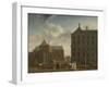 The Nieuwe Kerk and the Town Hall on the Dam in Amsterdam, C.1780-90-Isaak Ouwater-Framed Giclee Print