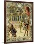 The Night Ballet, Louis XIV Dancing as Sun King-Maurice Leloir-Framed Art Print