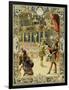 The Night Ballet, Louis XIV Dancing as Sun King-Maurice Leloir-Framed Art Print