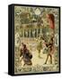 The Night Ballet, Louis XIV Dancing as Sun King-Maurice Leloir-Framed Stretched Canvas