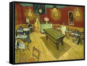 The Night Cafe-Vincent van Gogh-Framed Stretched Canvas