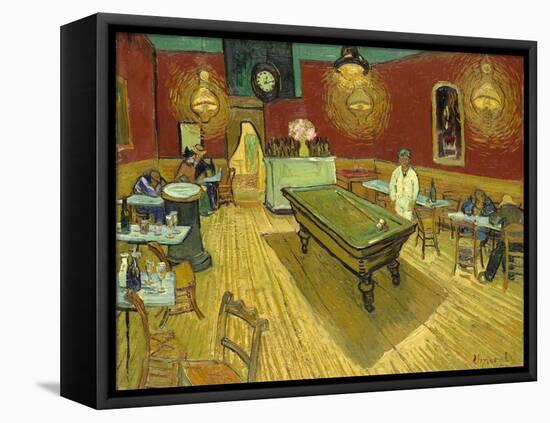 The Night Cafe-Vincent van Gogh-Framed Stretched Canvas