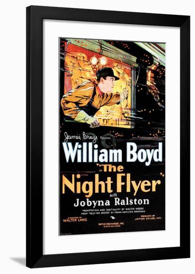 The Night Flyer - 1928-null-Framed Giclee Print