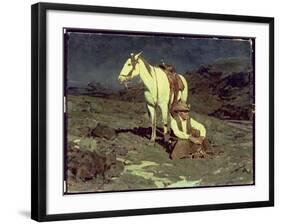 The Night Hawk, 1936-Frank Tenney Johnson-Framed Giclee Print