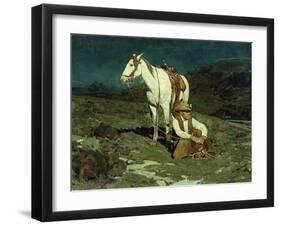 The Night Hawk-Frank Tenney Johnson-Framed Giclee Print