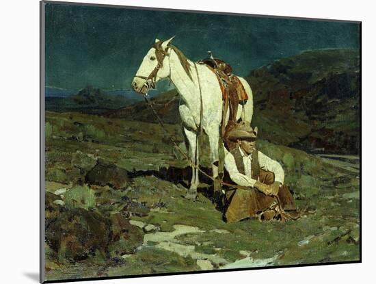 The Night Hawk-Frank Tenney Johnson-Mounted Giclee Print