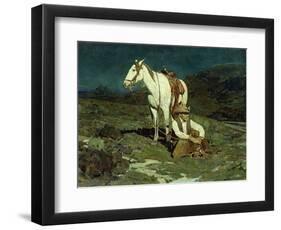 The Night Hawk-Frank Tenney Johnson-Framed Giclee Print