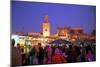 The Night Market, Jemaa El Fna Square, Marrakech, Morocco, North Africa, Africa-Neil Farrin-Mounted Photographic Print