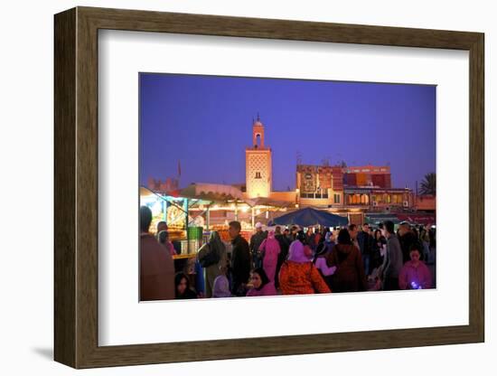 The Night Market, Jemaa El Fna Square, Marrakech, Morocco, North Africa, Africa-Neil Farrin-Framed Photographic Print