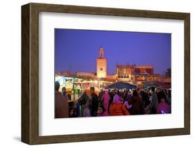 The Night Market, Jemaa El Fna Square, Marrakech, Morocco, North Africa, Africa-Neil Farrin-Framed Photographic Print