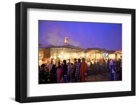 The Night Market, Jemaa El Fna Square, Marrakech, Morocco, North Africa, Africa-Neil Farrin-Framed Photographic Print