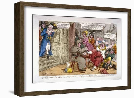 The Night Mayor - or Magistratical Vigilance, 1816-C Williams-Framed Giclee Print