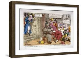 The Night Mayor - or Magistratical Vigilance, 1816-C Williams-Framed Giclee Print