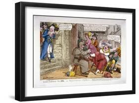 The Night Mayor - or Magistratical Vigilance, 1816-C Williams-Framed Giclee Print