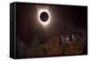 The Night of Day (Eclipse 2017)-Gordon Semmens-Framed Stretched Canvas