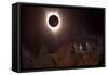 The Night of Day (Eclipse 2017)-Gordon Semmens-Framed Stretched Canvas