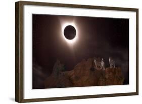 The Night of Day (Eclipse 2017)-Gordon Semmens-Framed Giclee Print