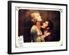 THE NIGHT OF LOVE, l-r: Vilma Banky, Ronald Colman on lobbycard, 1927-null-Framed Art Print