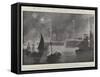 The Night of the Great Naval Review, the Illuminations-Fred T. Jane-Framed Stretched Canvas