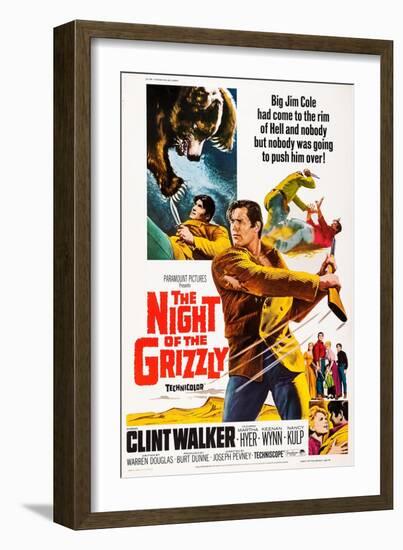 The Night of the Grizzly-null-Framed Art Print
