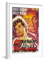 The Night of the Hunter, German Movie Poster, 1955-null-Framed Art Print
