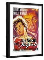 The Night of the Hunter, German Movie Poster, 1955-null-Framed Art Print