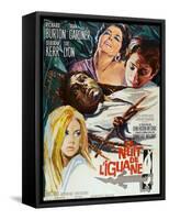 The Night of the Iguana, (AKA La Nuit De L'Iguane), French Poster Art, 1964-null-Framed Stretched Canvas