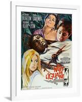 The Night of the Iguana, (AKA La Nuit De L'Iguane), French Poster Art, 1964-null-Framed Art Print
