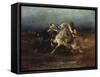 The Night Raid-Adolph Schreyer-Framed Stretched Canvas