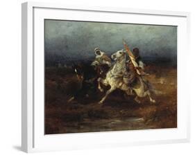 The Night Raid-Adolf Schreyer-Framed Giclee Print