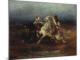 The Night Raid-Adolf Schreyer-Mounted Giclee Print