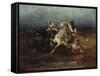 The Night Raid-Adolf Schreyer-Framed Stretched Canvas