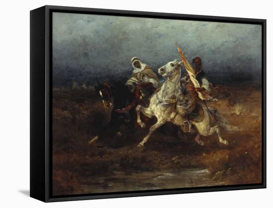 The Night Raid-Adolph Schreyer-Framed Stretched Canvas