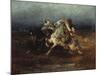 The Night Raid-Adolph Schreyer-Mounted Giclee Print